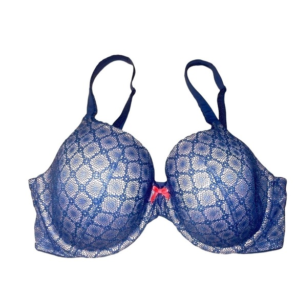 Victoria’s Secret Blue Lace Bra Size 34DDD - Picture 1 of 5